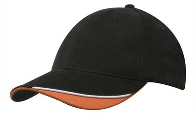 Cap Brushed Heavy Cotton with Indented Peak - (4167)
