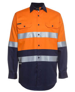 JB'S Hi-Vis L/S Lightweight Shirt +Tape